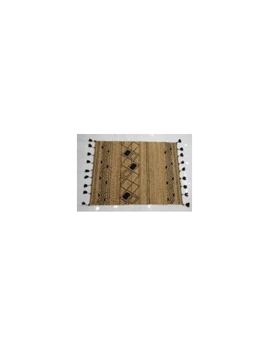 TAPIS JUTE POMPOM ETHNIQUE 200x300cm l'évolution des habitudes 