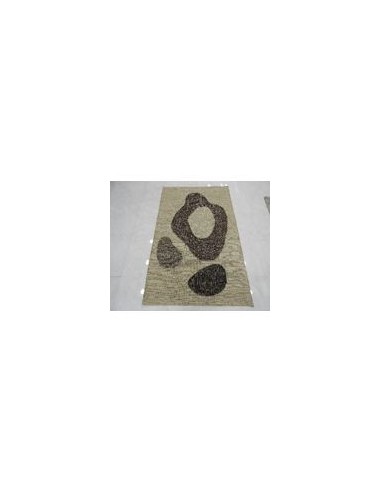 TAPIS REVERSIBLE TAUPE MOTIF ROND 120x180cm Les êtres humains sont 